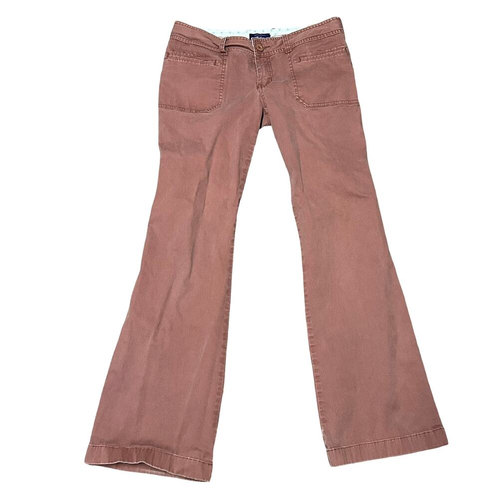 Y2K Hollister Low Rise Flare Bootcut Pants Jrs 9 Mauve Pink Skater Boho 2000s